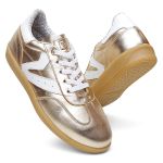 Tênis Feminino Em Couro Vittal Estela Dourado