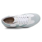 Tênis Feminino Em Couro Vittal Estela Branco e Azul