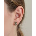 Brinco N. Senhora das Graças em Ouro 18K Amarelo e Branco