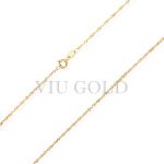 Corrente Singapura de 40cm em ouro 18k amarelo