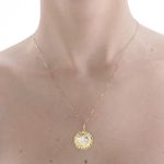 Pingente Espírito Santo em Ouro 18k Amarelo e Branco