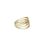 Anel em ouro 18k - Anel amarelo, branco e rose 