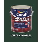 Esmalte Sintético Acetinado Coralit - Verde Colonial 