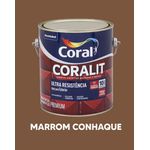 Esmalte Sintético Brilhante Coralit - Marrom Conhaque