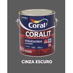 Esmalte Sintético Brilhante Coralit - Cinza Escuro