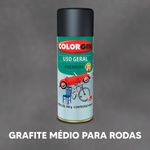 Spray Uso Geral Colorgin - Grafite Médio para Rodas