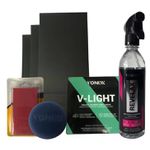 Kit Polimento Farol Revelax Lixa Vitrificador V-light Fita