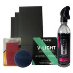 KIT POLIMENTO FAROL REVELAX LIXA VITRIFICADOR V-LIGHT PANO