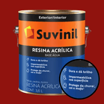 Resina Acrílica Base Água Suvinil - Vermelho-óxido