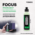 Removedor de Marcas D'Água em Vidros e Espelhos Focus 240ml Vonixx