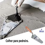Colher Pedreiro 7" Atlas CT Reto Aço Carbono Profissional