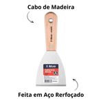 ESPÁTULA DE AÇO REFORÇADO AT6555-8 8CM - ATLAS