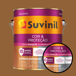 Esmalte Cor & Proteção Brilhante Suvinil - Marrom-conhaque