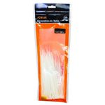 Abraçadeira Nylon 280x3,5mm Branca C/100 Foxlux Resistentes