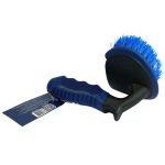 Escova Limpeza de Pneus Cerdas Duras Cabo Removível Profissional