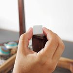 Feltro Quadrado 20mm Branco Tekbond Cartela 16 Unidades Fixação