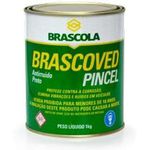 Brascoved Pincel Preto 1kg Brascola Vedação Asfalto Durável