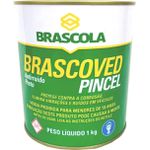 Brascoved Pincel Preto 1kg Brascola Vedação Asfalto Durável