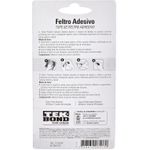 Feltro Redondo Preto 20mm Tekbond Cartela 24 Unid Antirrisco