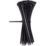 Abraçadeira Nylon Preta 100x2,5mm Foxlux Pacote 100 Unidades