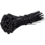 Abraçadeira Nylon Preta 100x2,5mm Foxlux Pacote 100 Unidades