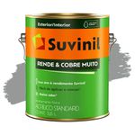 Tinta Acrílica Fosca Suvinil Cinza Natural 3,6L Rende Muito