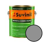 Tinta Acrílica Fosca Suvinil Cinza Natural 3,6L Rende Muito