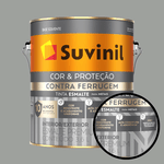 ESMALTE CONTRA FERRUGEM BRILHANTE SUVINIL - CINZA-MÉDIO