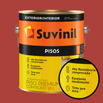 Tinta Piso Suvinil 3,6l - Vermelho Demarcação
