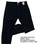 Calça Edwin Jeans Masculina Preta Perna Reta Tradicional