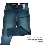 Calça Jeans Escuro Feminina Plus Size Loopper 