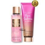 KIT PURE SEDUCTION COM BRILHO SHIMMER VICTORIA SECRET CREME + COLONIA 