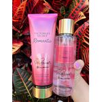 KIT ROMANTIC VICTORIA SECRET CREME HIDRATANTE + COLONIA BODY SPLASH IMPORTADO ORIGINAL