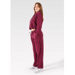Calça Moletinho Pantalona Bordô