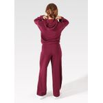 Calça Moletinho Pantalona Bordô