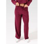 Calça Moletinho Pantalona Bordô