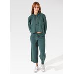 Calça Moletinho Pantacourt Verde Musgo