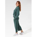 Calça Moletinho Pantacourt Verde Musgo