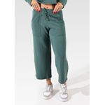 Calça Moletinho Pantacourt Verde Musgo