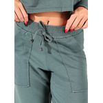 Calça Moletinho Pantacourt Verde Musgo