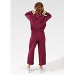 Calça Moletinho Pantacourt Bordô