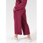 Calça Moletinho Pantacourt Bordô