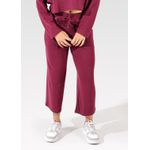 Calça Moletinho Pantacourt Bordô