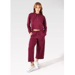 Calça Moletinho Pantacourt Bordô