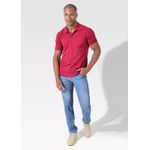Polo Masculina Bordo