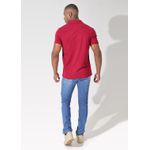 Polo Masculina Bordo