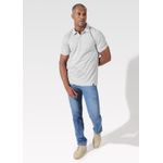 Polo Masculino Cinza Mescla