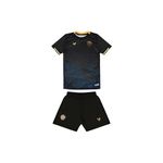 Kit Camisa + Calção Infanto Juvenil Jogo 3 Criciúma 2023 Preta E Azul Volt