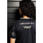 Camisa Feminina Aquece 2024 Criciúma Preto e Ouro Volt