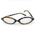 Armação de grau HD em animal print, com detalhe dourado nas hastes